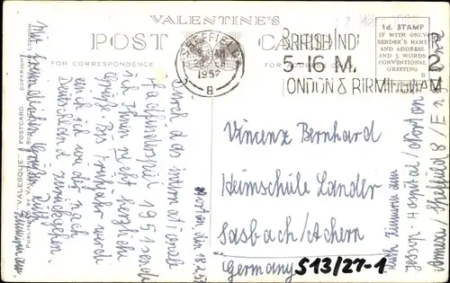 Ak Sheffield Yorkshire England, High Street