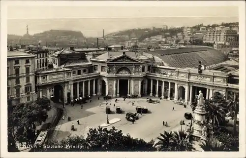 Ak Genova Genua Liguria, Stazione Principe