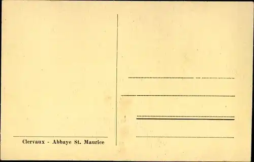 Ak Clervaux Clerf Luxembourg, Abbaye St. Maurice