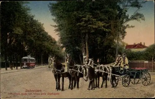 Ak Debreczen Debrecen Debrezin Ungarn, Debreczen szab. kib. varos-ötös diszfogata