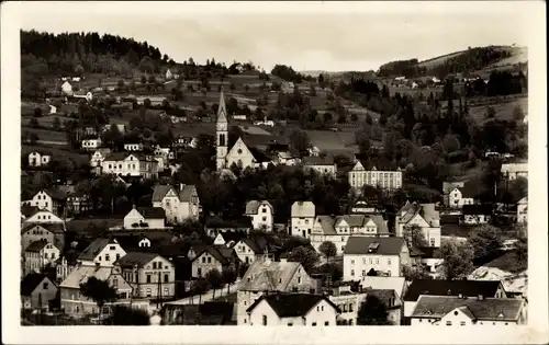 Ak Šumburk nad Desnou Schumburg an der Desse Region Reichenberg, Totalansicht