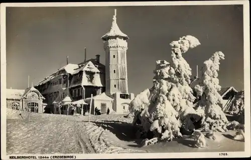 Ak Klínovec Keilberg Erzgebirge Region Karlsbad, Keilberghotel