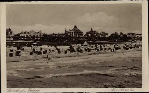 Ak Międzyzdroje Ostseebad Misdroy Pommern, Am Strand