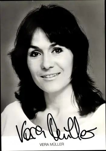 Ak Schauspielerin Vera Müller, Portrait, Autogramm
