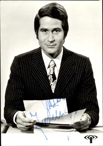 Ak Nachrichtensprecher Jochen Breiter, ZDF, Autogramm