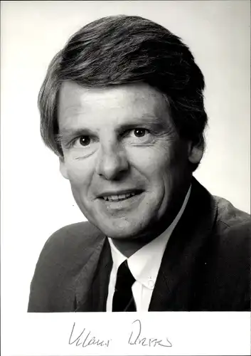 Ak Journalist und Moderator Klaus Bresser, Autogramm