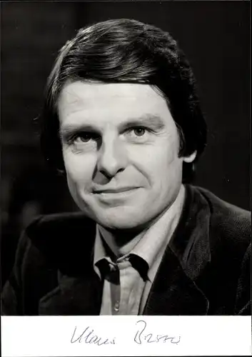 Ak Journalist und Moderator Klaus Bresser, Autogramm