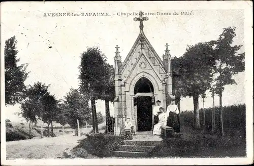 Ak Avesnes lès Bapaume Pas de Calais, Chapelle Notre Dame de Pitte