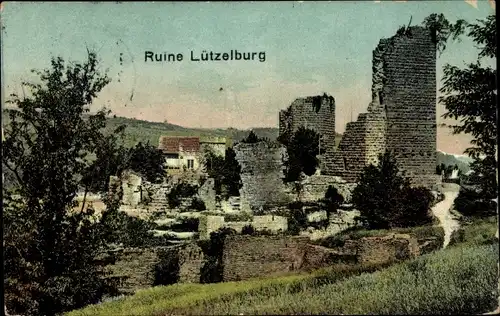 Ak Lutzelbourg Lützelburg Lothringen Moselle, Ruine