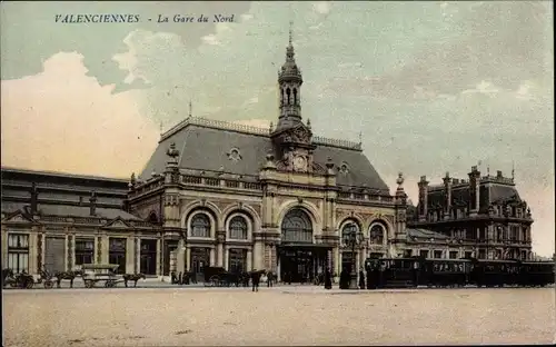 Ak Valenciennes Nord, La Gare du Nord, Bahnhof