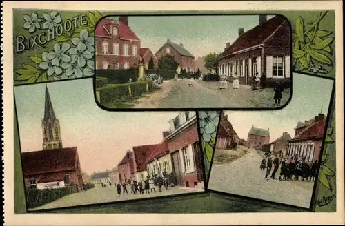 Ak Bixschoote Langemark Poelkapelle Westflandern, Stadtansichten