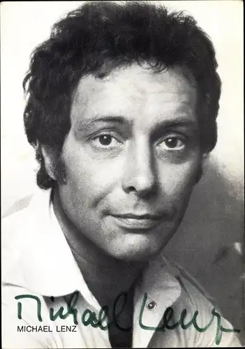 Ak Schauspieler Michael Lenz, Portrait, Autogramm