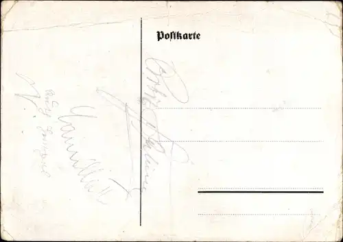 Ak Camilla Mayer II, Hochseilartistin, Standportrait, Hochseiltruppe Camilio Mayer, Autogramm