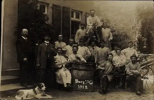 Foto Ak Burg an der Wupper Solingen, Musiker, Gruppenbild