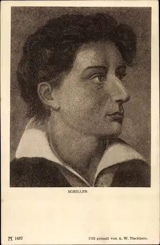 Künstler Ak Tischbein, A. W., Schriftsteller Friedrich von Schiller, Portrait