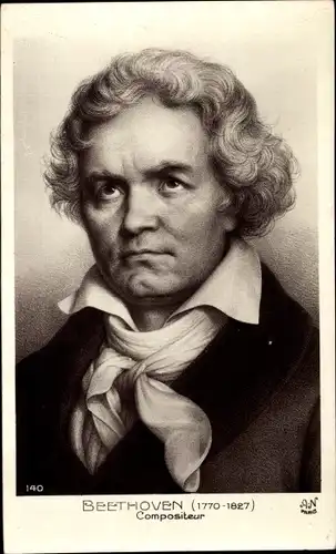 Künstler Ak Komponist Ludwig van Beethoven, Portrait