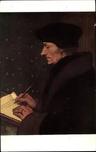 Künstler Ak Holbein, Hans d. J., Didier Erasme, Theologe Erasmus von Rotterdam, Portrait