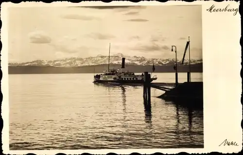 Ak Meersburg am Bodensee, Dampfer Württemberg