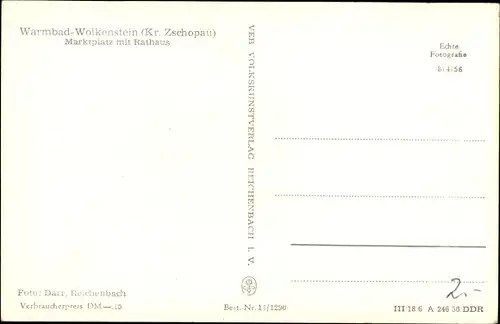 Ak Warmbad Wolkenstein im Erzgebirge, Marktplatz mit Rathaus, Ratskeller, Geschäft Paul Pessel