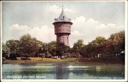 Ak Nordseebad Cuxhaven, Anlagen, Wasserturm