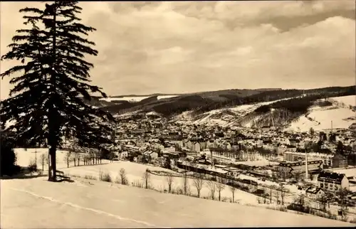 Ak Olbernhau im Erzgebirge, Panorama, Winter