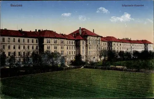Ak Bautzen in der Lausitz, Infanterie-Kaserne