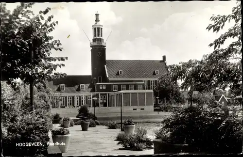 Ak Hoogeveen Drenthe, Raadhuis