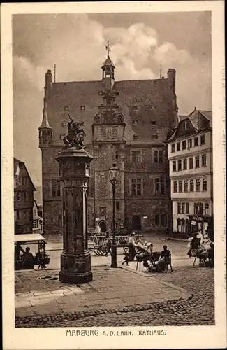 Ak Marburg an der Lahn, Rathaus