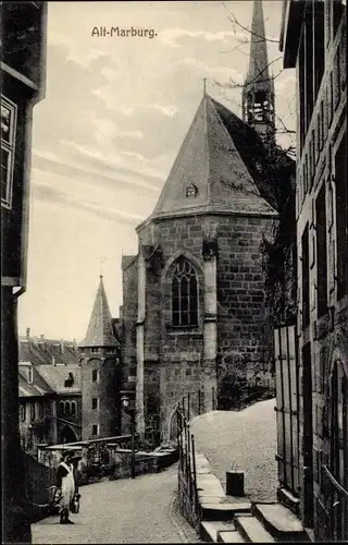 Ak Marburg an der Lahn, Alt-Marburg