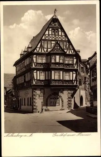 Ak Miltenberg am Main in Unterfranken, Gasthof zum Riesen
