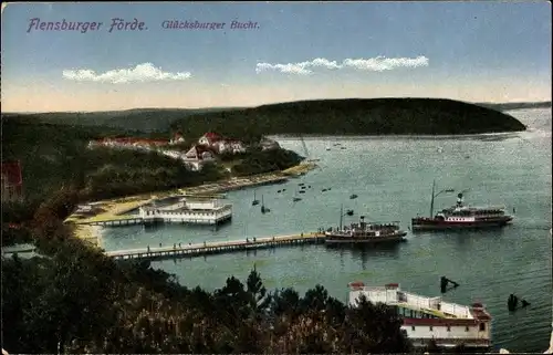 Ak Glücksburg, Glücksburger Bucht, Flensburger Förde