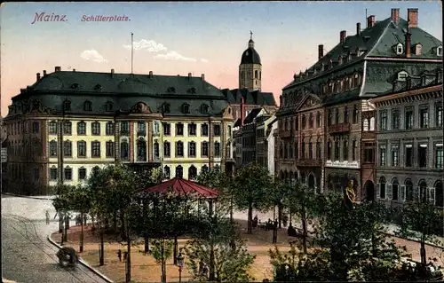 Ak Mainz am Rhein, Schillerplatz