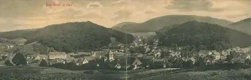 Klapp Ak Bad Grund im Harz, Panorama