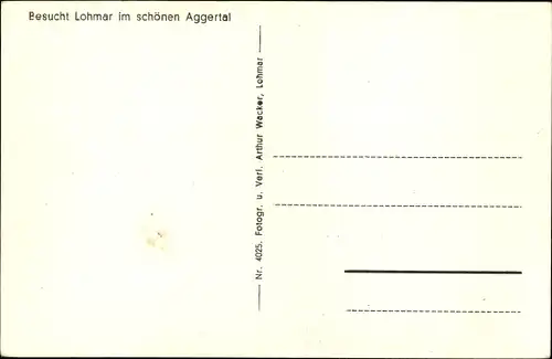 Ak Lohmar in Nordrhein Westfalen, Blick vom Ziegenberg