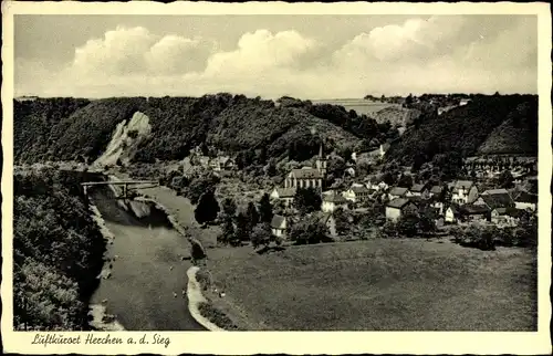 Ak Herchen Windeck an der Sieg, Panorama