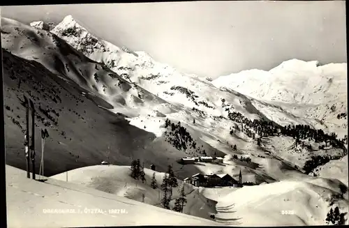 Ak Obergurgl Gurgl in Tirol, Panorama, Ötztal, Schnee