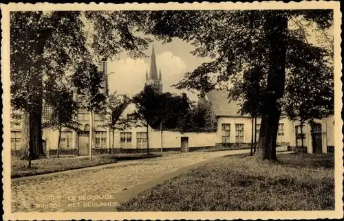 Ak Bruges Brügge Flandern Westflandern, Le Beguinage
