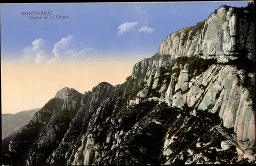 Ak Montserrat Katalonien, Cueva de la Virgen