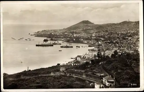 Ak Funchal Insel Madeira Portugal, Gesamtansicht