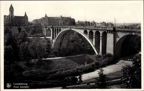 Ak Luxemburg Luxembourg, Pont Adolphe