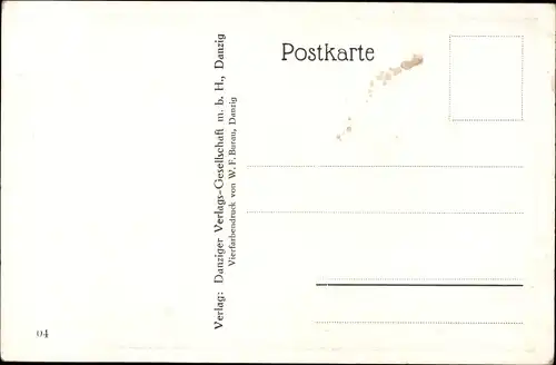 Künstler Ak Julius Schrag, Gdańsk Danzig, Inneres der Johanniskirche