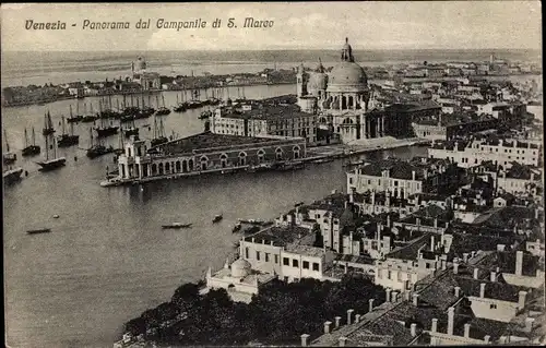 Ak Venezia Venedig Veneto, Panorama dal Campanile di S. Marco