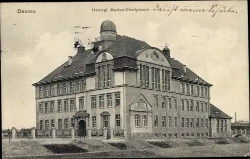 Ak Dessau in Sachsen Anhalt, Herzogl. Marien-Oberlyzeum