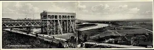 Klapp Ak Niederfinow Brandenburg, Das Tausendtonnen Schiffshebewerk, Totalansicht