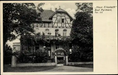 Ak Bad Pyrmont in Niedersachsen, Haus Elisabeth