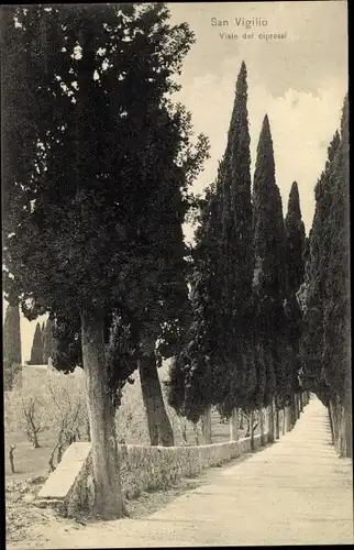 Ak San Vigilio Lago di Garda Veneto, Viale dei Cipressi