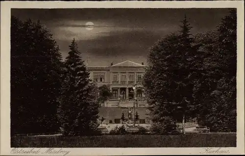 Mondschein Ak Międzyzdroje Ostseebad Misdroy Pommern, Kurhaus