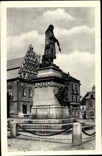 Ak Tábor Südböhmen, Zizkuv pomnik