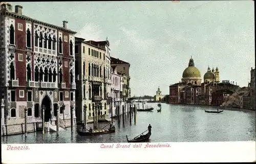 Ak Venezia Venedig Veneto, Canal Grande, Accademia