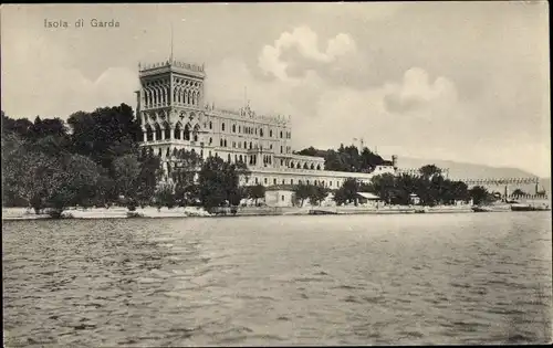 Ak Isola del Garda Isola di Garda Lombardia, Teilansicht